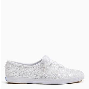 keds x kate spade  glitter sneakers